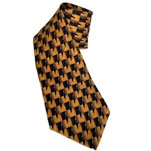 Oscar de la Renta Tie 100% Silk Modern Width